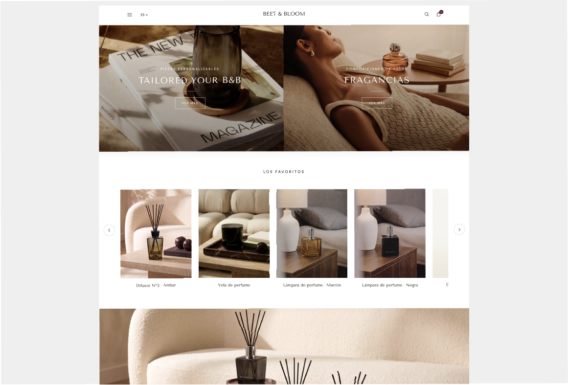 E-commerce Beet & Bloom — diseño y desarrollo por Innova Solutions