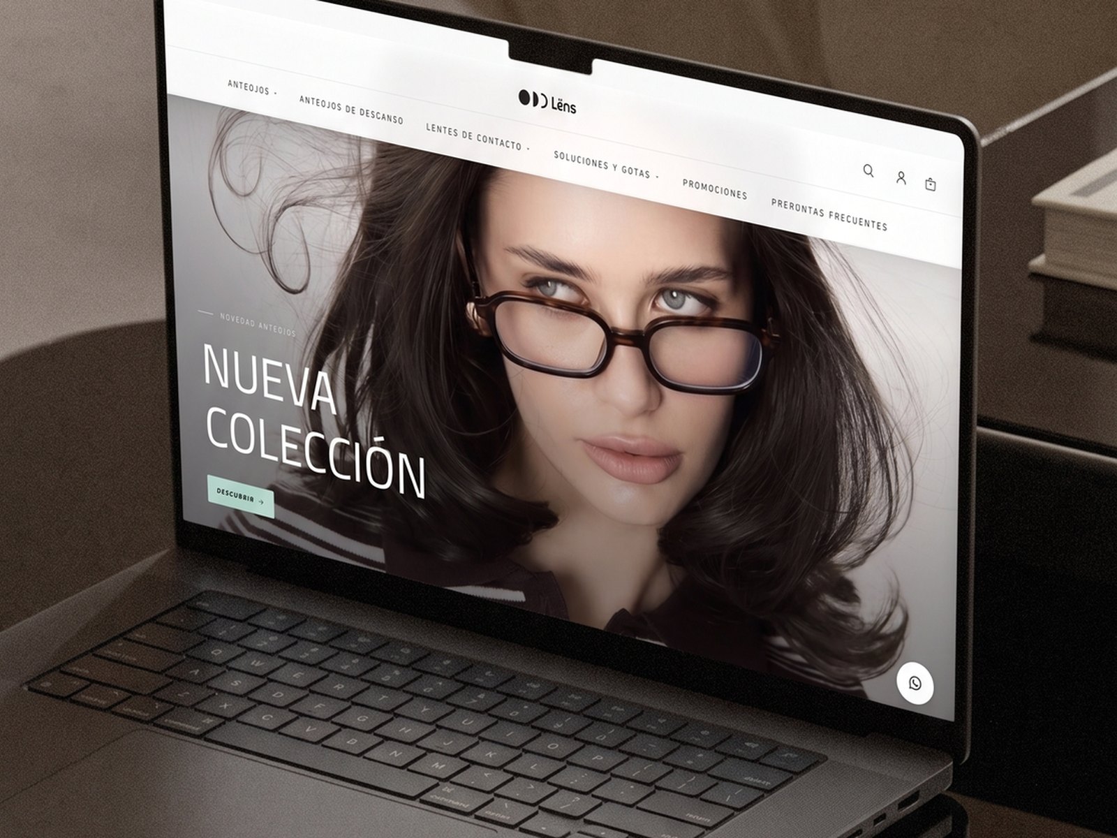 Tienda online de la óptica Lëns, diseño y desarrollo por Innova Solutions